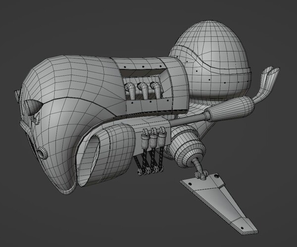 ArtStation - Humoro Aircraft game ready low poly (original concept ...