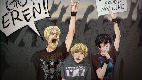 SnK Rock Band AU #2 (full set)