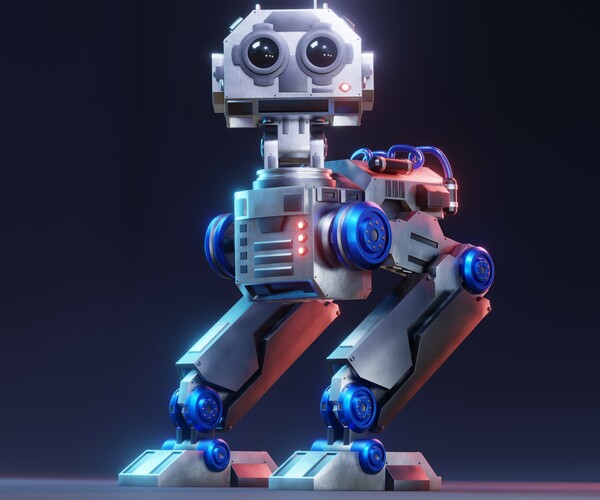 ArtStation - Sci-Fi Mech Robot - Rigged (Blender Eevee) | Resources