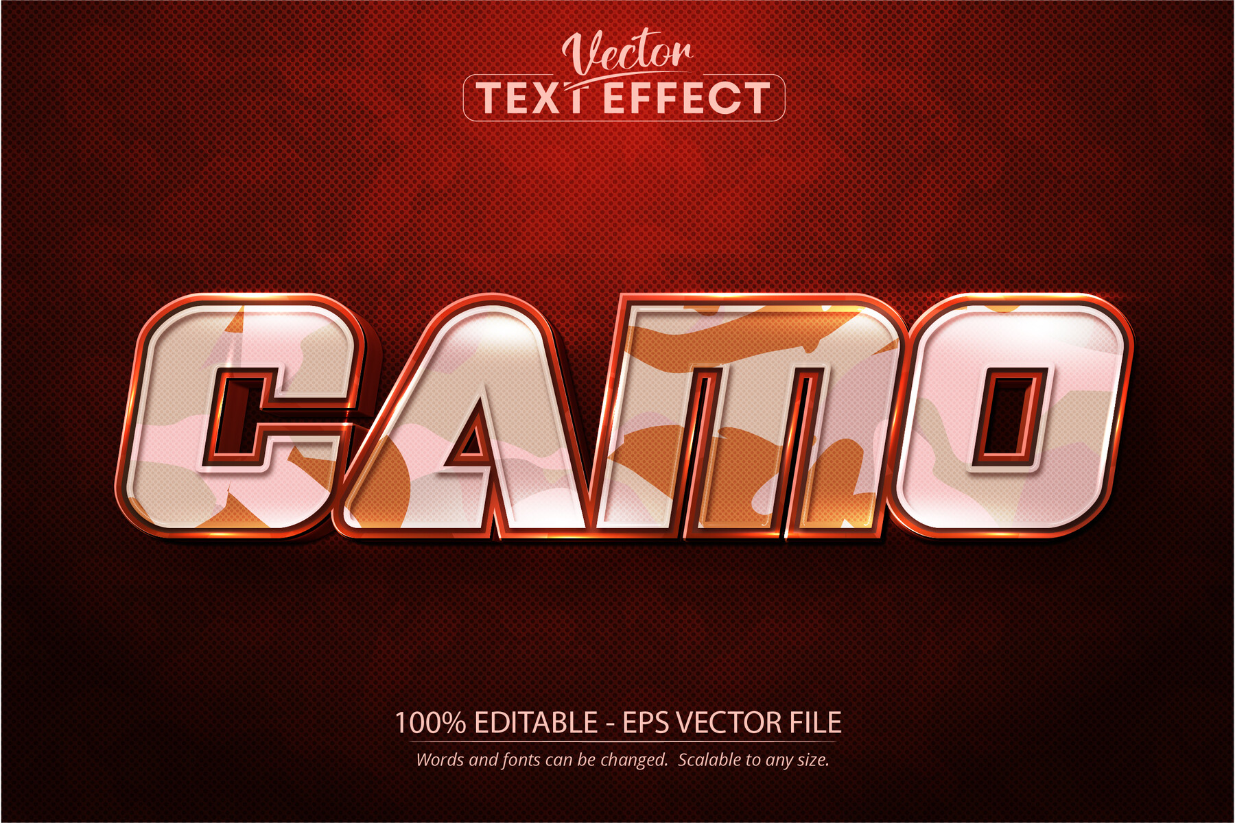 Camouflage Text & Number Effects