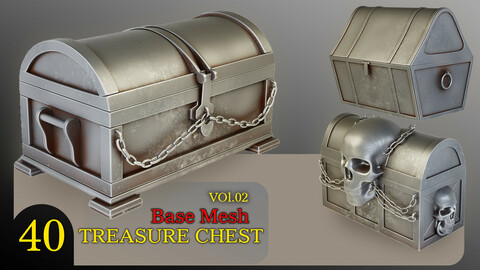 40 Base Mesh  Treasure Chest - vol-02