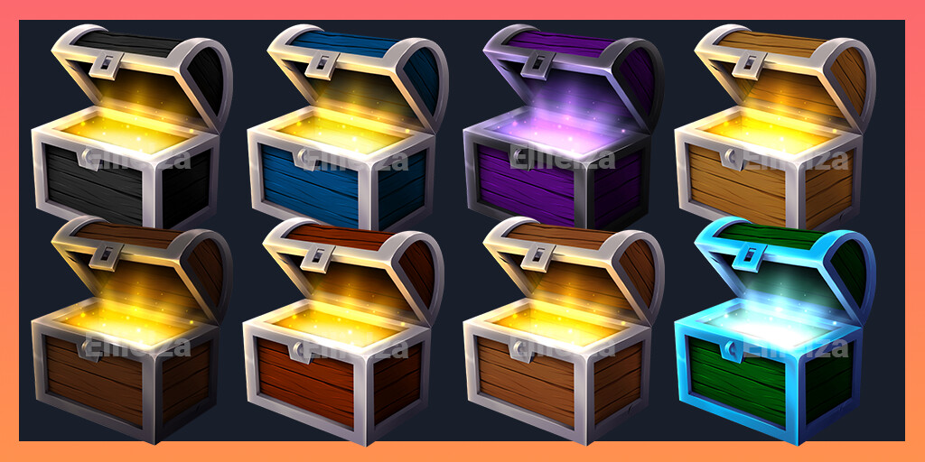 Ellie Jerram (LuminLeveret) Treasure Chest Variations Glow and Treasure