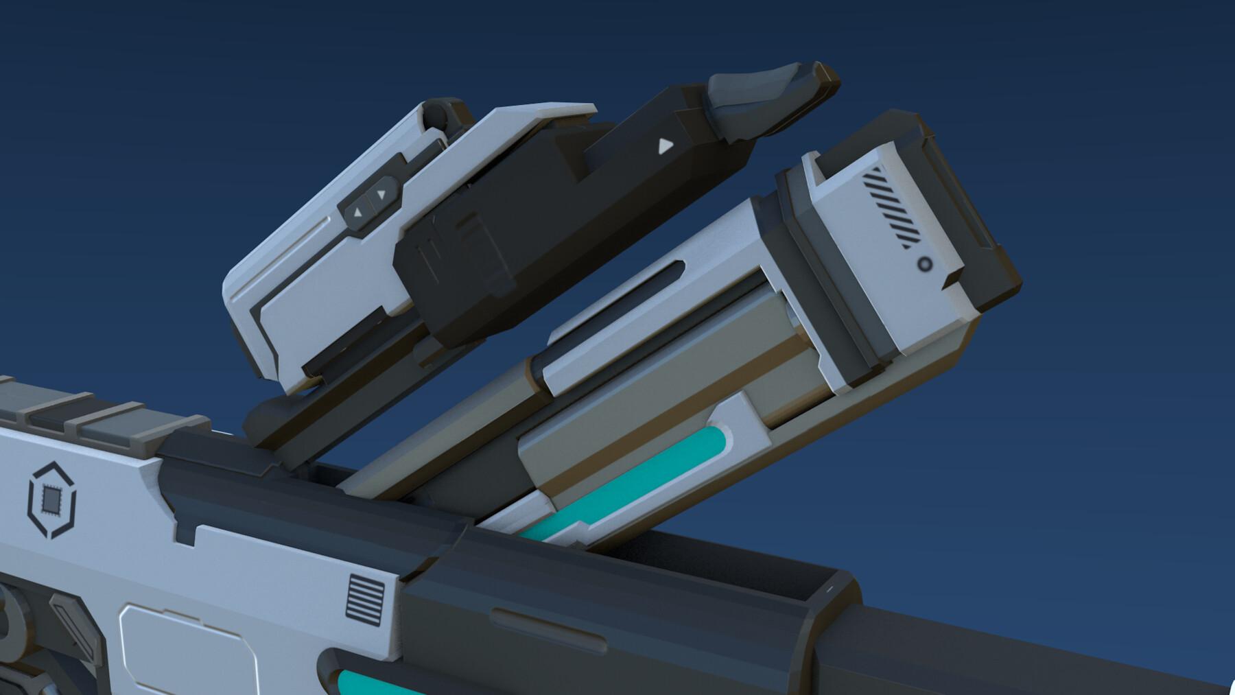 Artstation Plasma Assault Rifle Game Assets