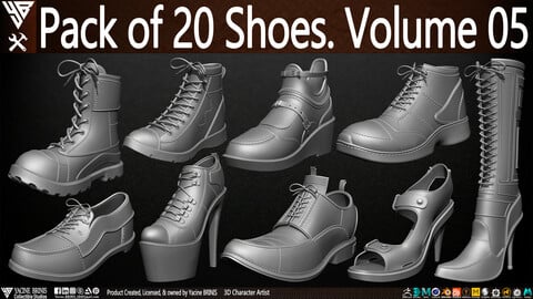 Pack of 20 Shoes Volume 05
