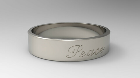 Peace Ring Platinum