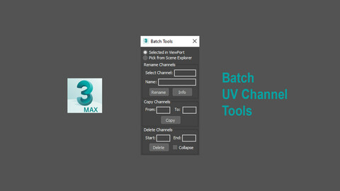 Batch UV Channel Tools