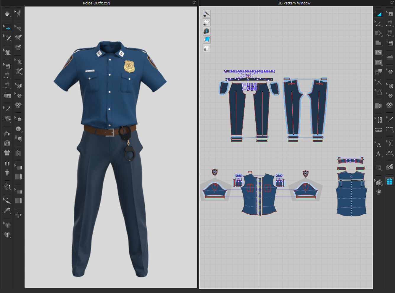 ArtStation - Police Outfit. Daz3D / Clo3D / Blender / Obj / Fbx | Game ...