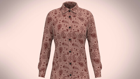 Ladies Print woven Shirt