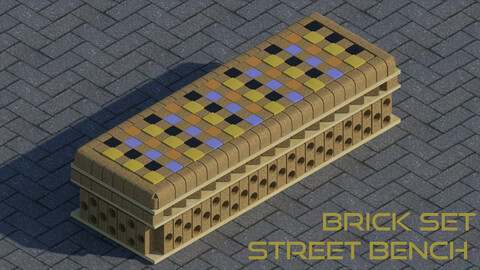 Brick set bench