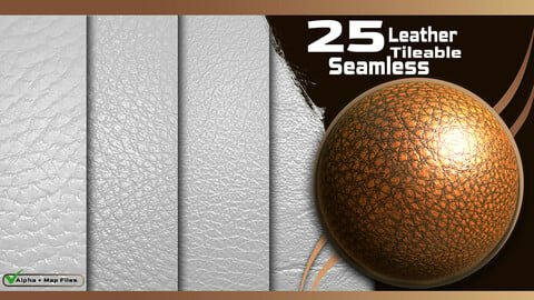 25 Seamless Leather (Tileable) Alpha vol.1