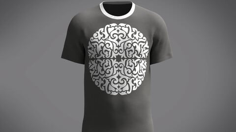 Mens  Gray T-Shirt