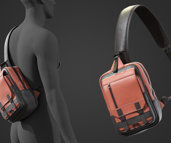 ArtStation Messenger bag set / Leather / Backpack / Sportive / Rest