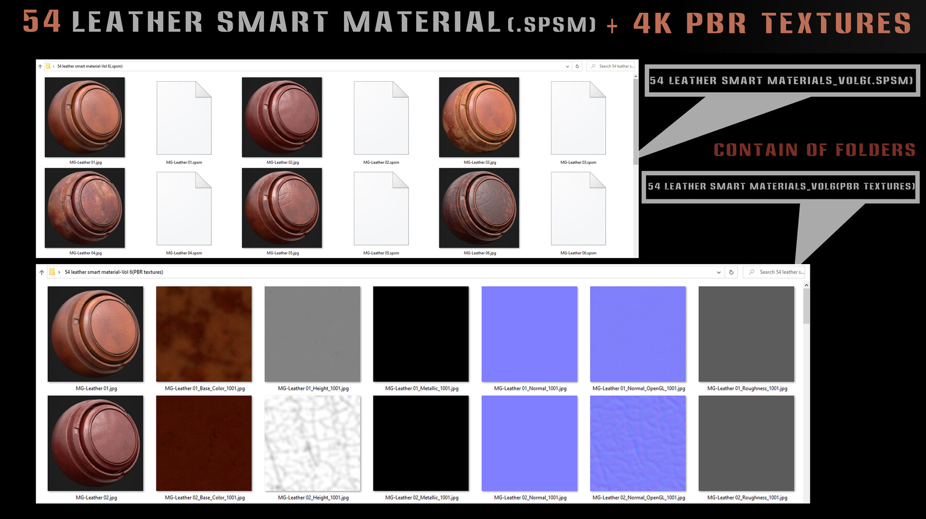 Leather PBR 4k Texture by Valetovskaia