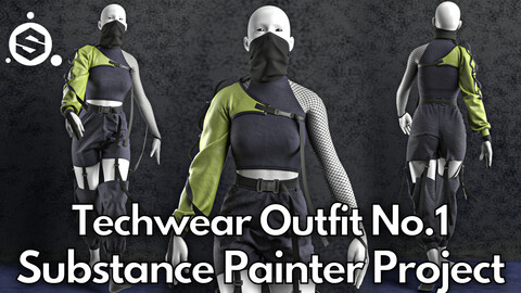 Techwear No.1 : Substance Painter Project