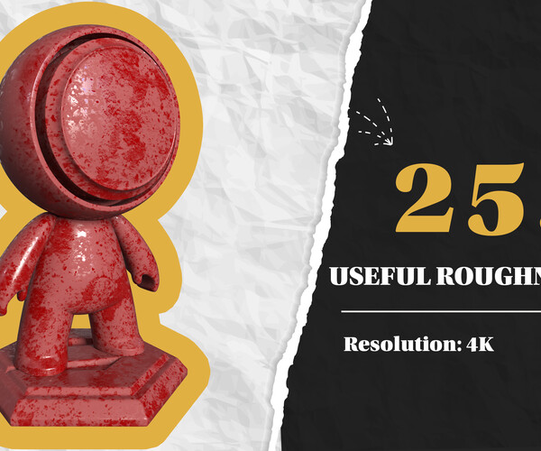 ArtStation - MEGA PACK --- 255 High Quality Roughness Map vol.1 | Brushes