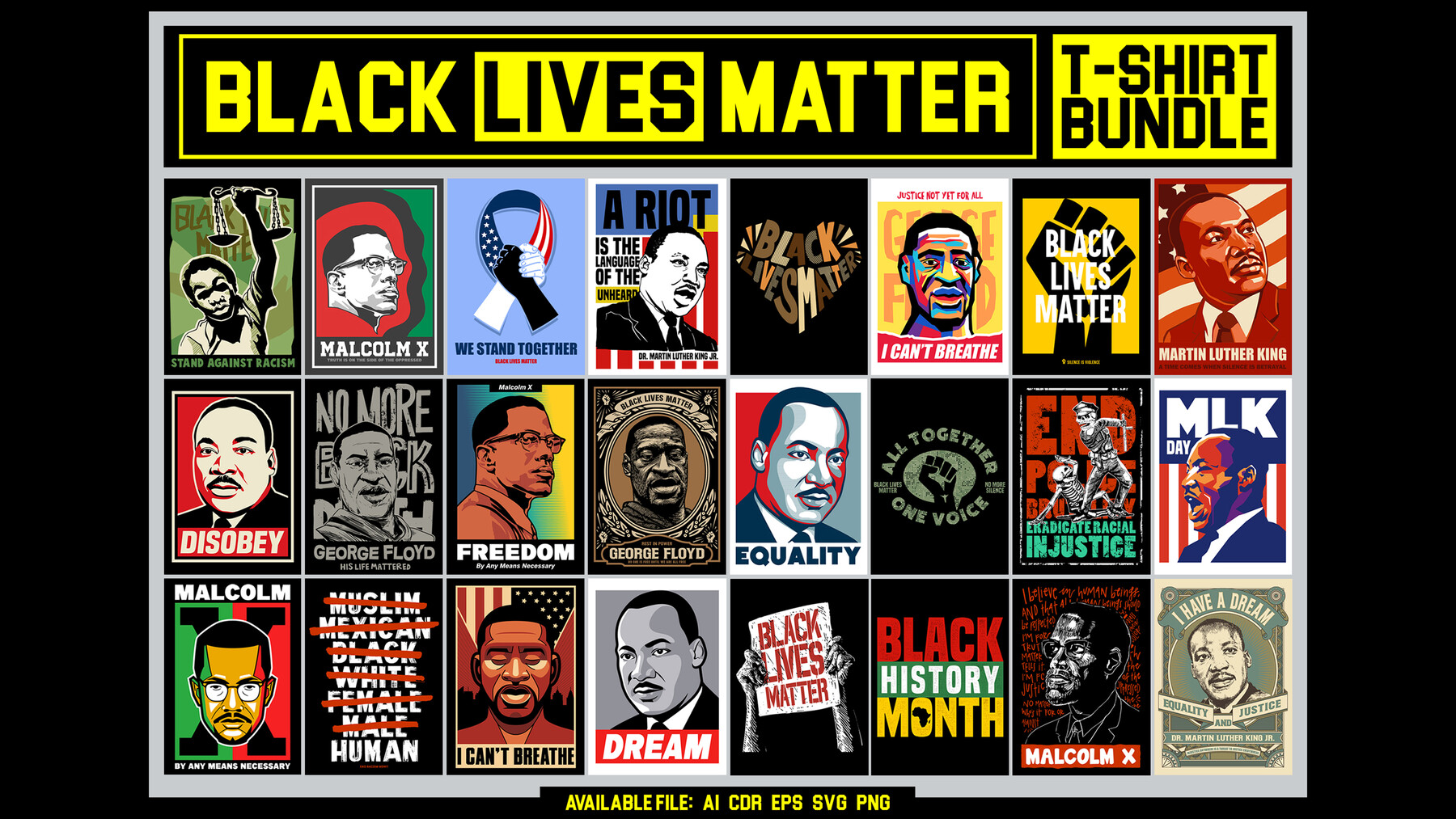 BLACK LIVES MATTER T-SHIRT BUNDLES