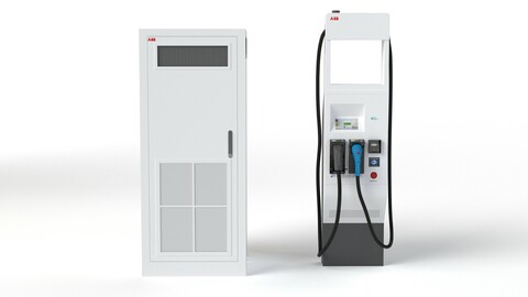 ABB Terra HP Dynamic DC 350 kW High Power EV Car Charger 3D model