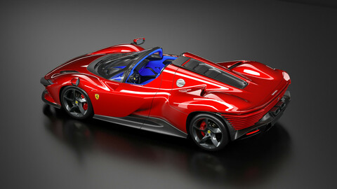 2022 Ferrari Daytona SP3 3d Model
