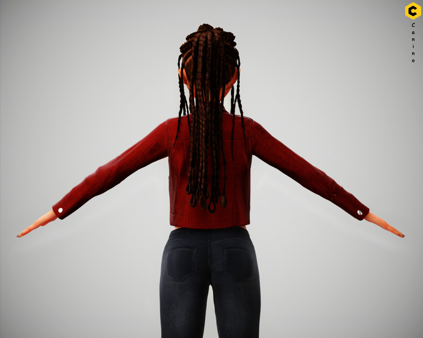Artstation Cartoon Girl Woman Rigged Character 3d Model Resources