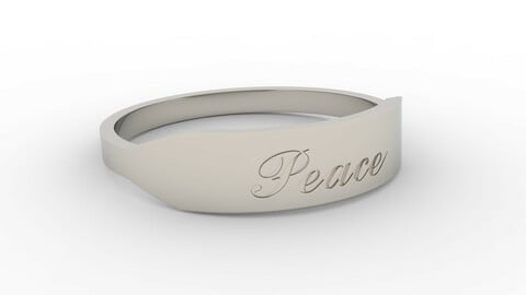 Peace Ring Female Platinum