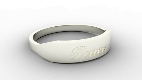 Peace Ring Female Silver