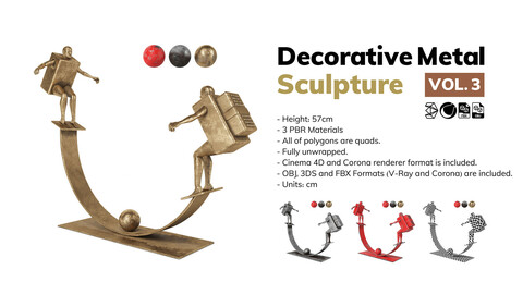 Decorative Sculpture with PBR materials