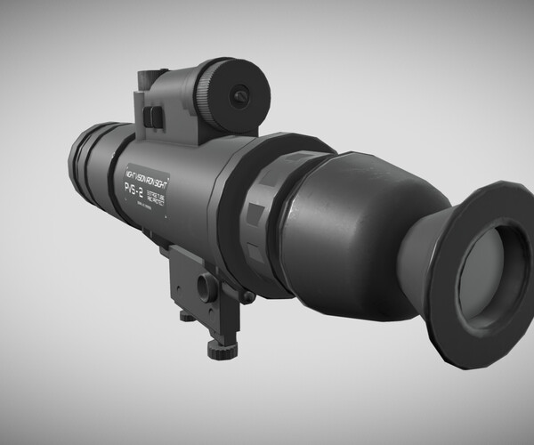 ArtStation - AN PVS 2 Starlight Scope - Low Poly - Game Ready | Game Assets