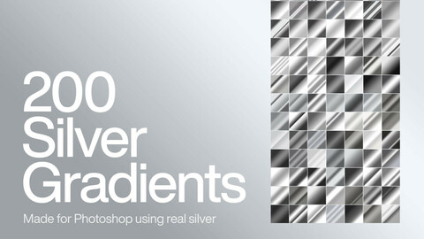 Silver Gradients pack for Photoshop