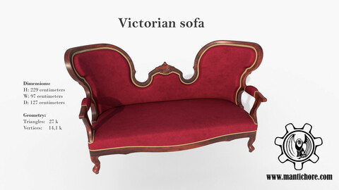 Victorian living room sofa