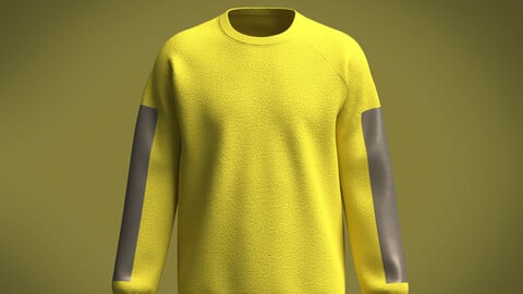 Mens Yellow Sweat shirt