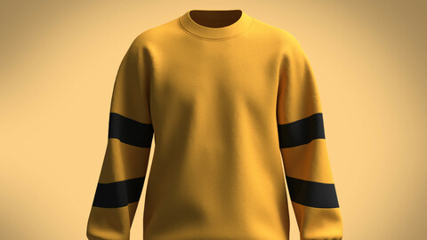 Mens Yellow Sweat shirt