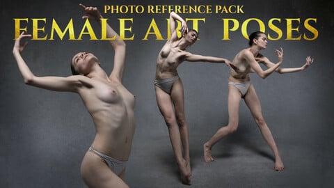 Female Art Poses Photo reference pack for artists 1016 JPEGs