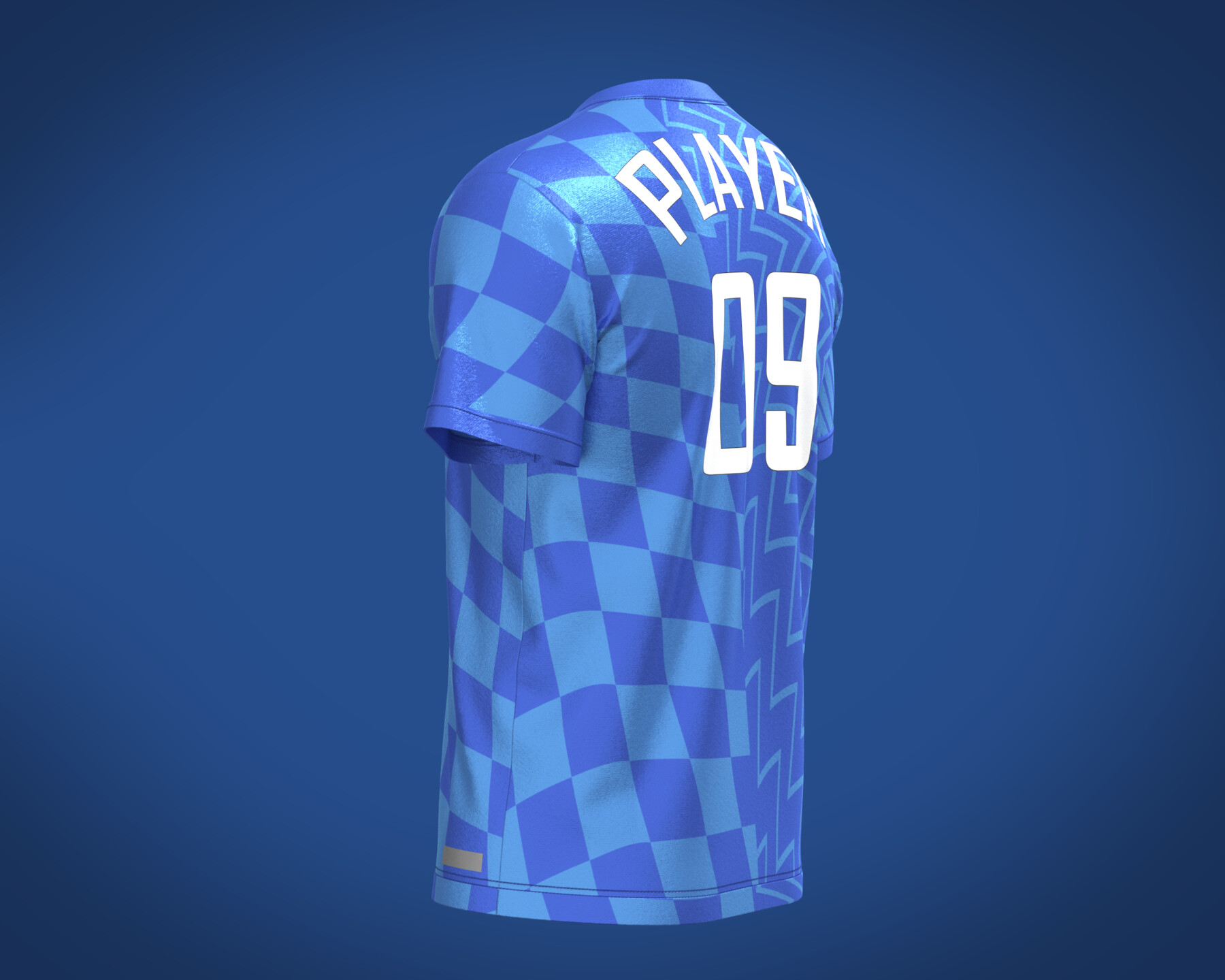 ArtStation - Soccer Dark Blue jersey Player-06