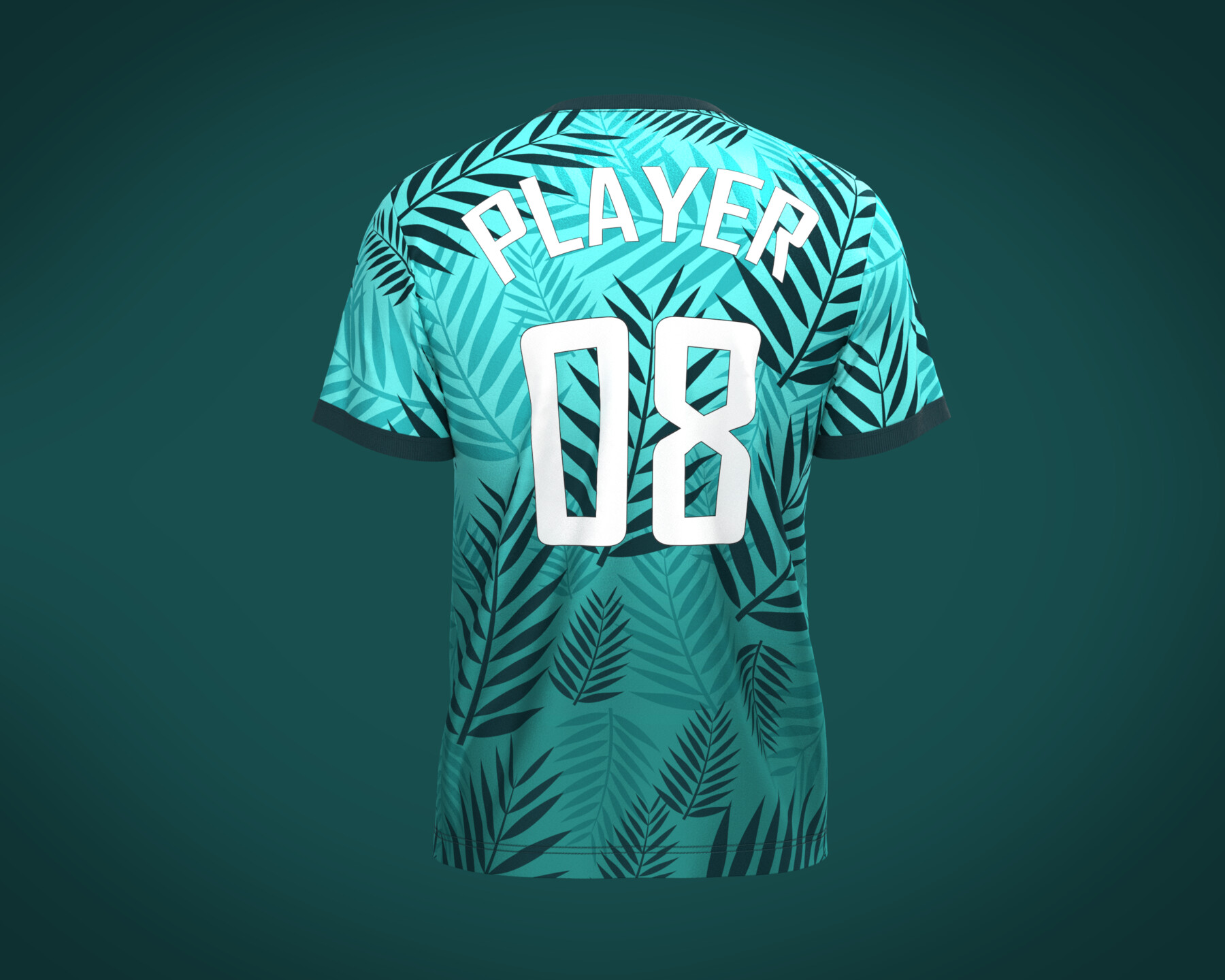 ArtStation - Soccer Green and White Jersey-08