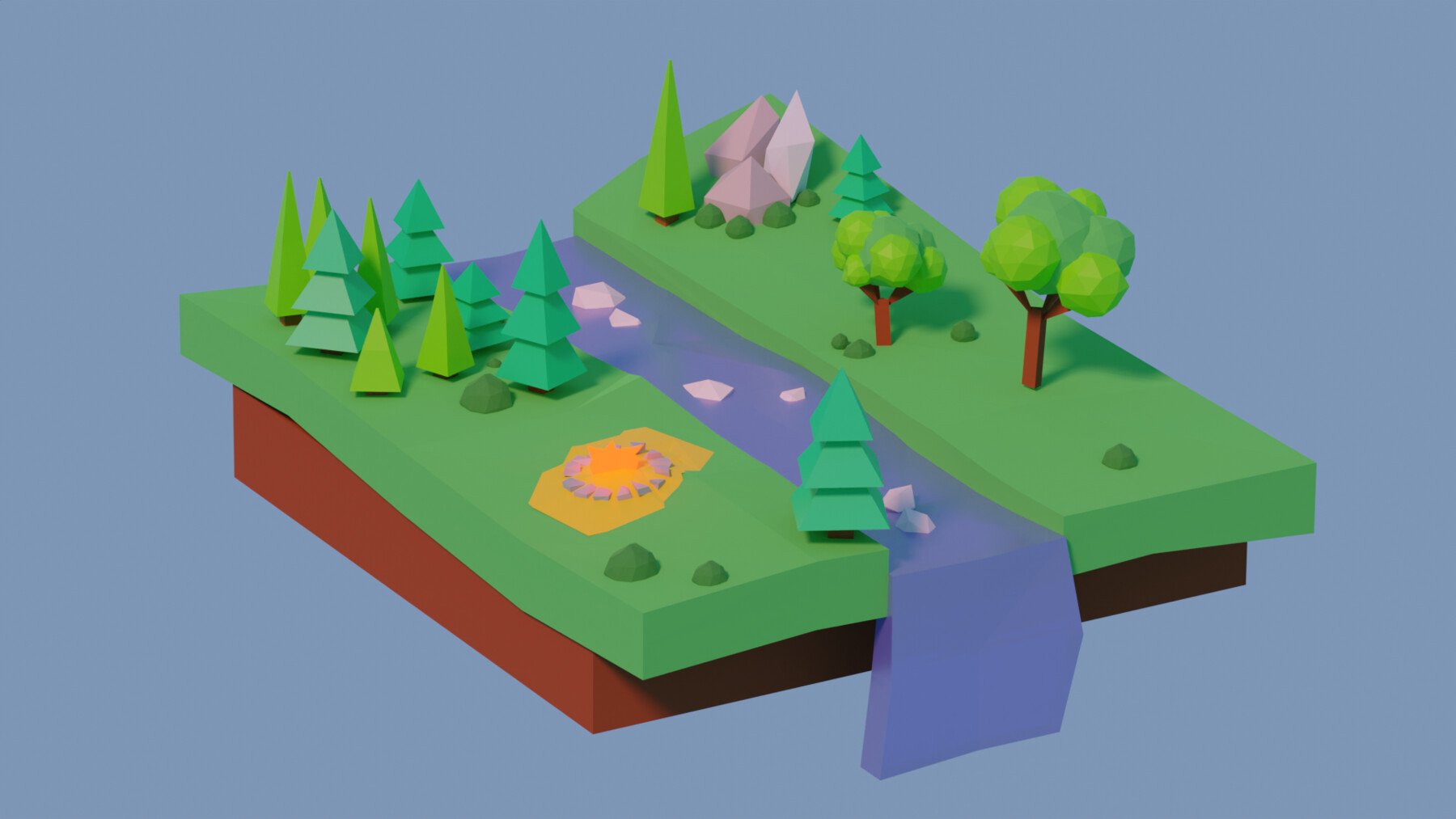 ArtStation - Low-Poly Island 1 | Resources