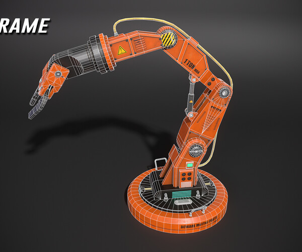 ArtStation - Mechanical Arm | Lowpoly | 4k Textures | Rigged | Resources