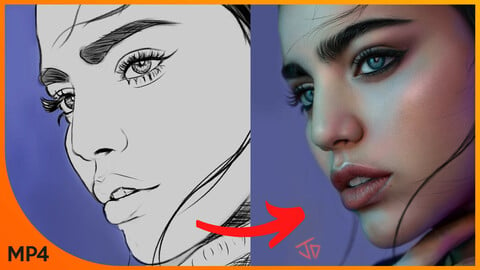 [Course] Painting Photo Realistic Portrait by Jerry Davos