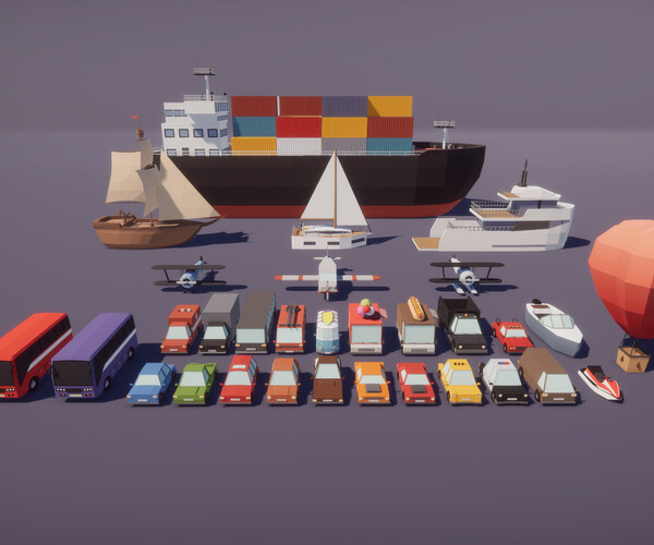 ArtStation - Low Poly Tropical City - Asset for Unity 3D, Map and ...
