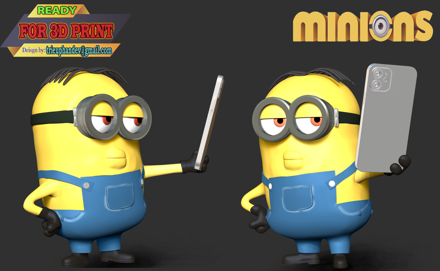 Artstation The Minion Selfie Resources