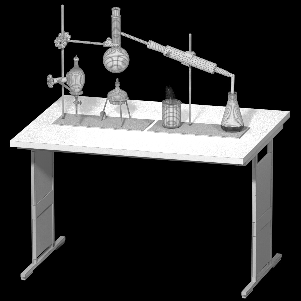 ArtStation Chemistry Laboratory Glassware on the table (Condenser