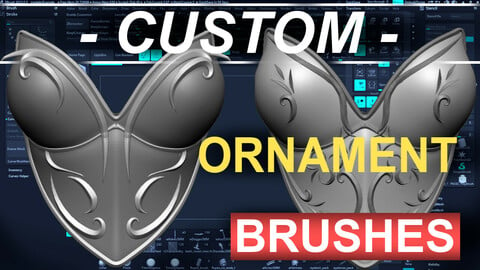 56 Custom ORNAMENTAL Curve Brushes