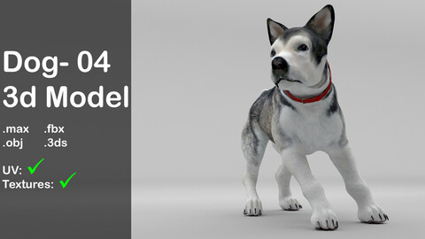 Dog 04_ 3d model