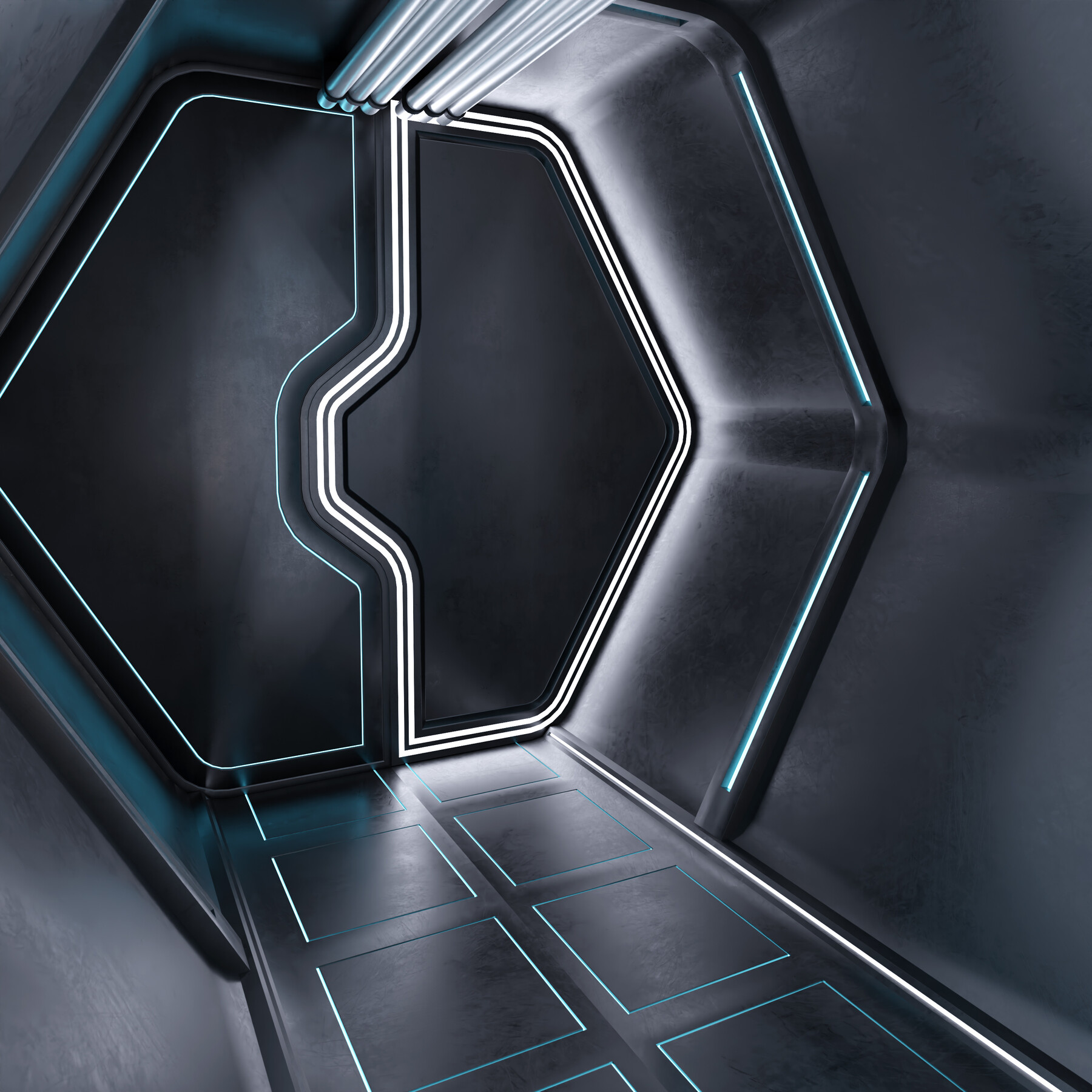 ArtStation - Sci fi Corridor Hexagon | Game Assets