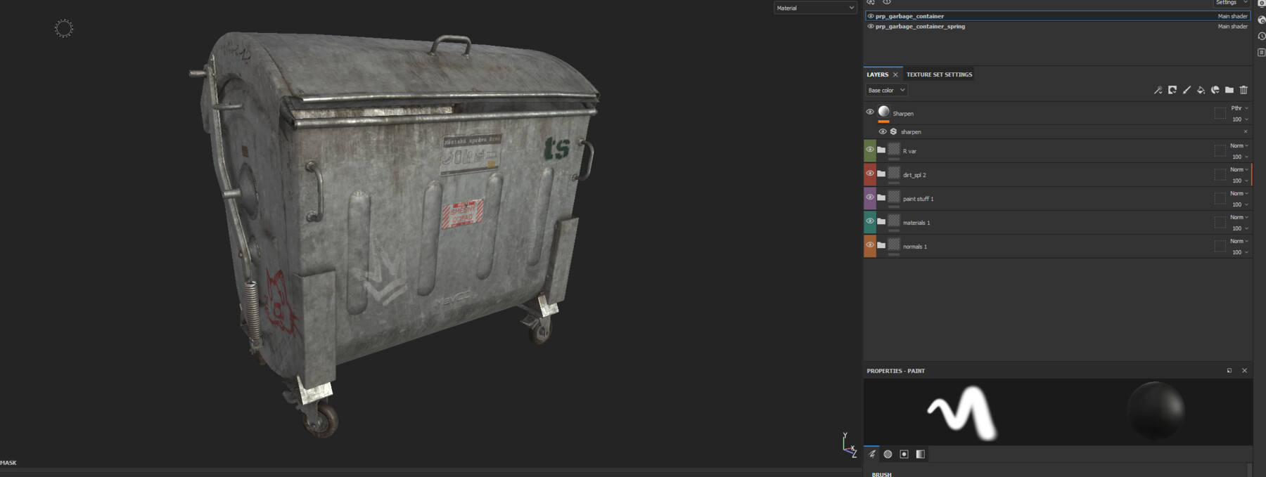 ArtStation - Garbage/Trash Container with Source Files, LODS and ...
