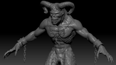 Demon Faun Sculpt