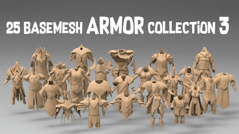 25 basemesh armor collection 3