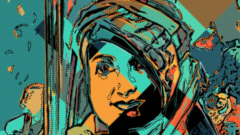 A woman wearing the veil