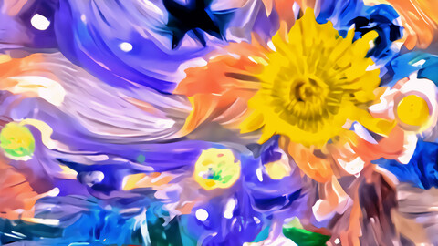 radiant nebula painting.