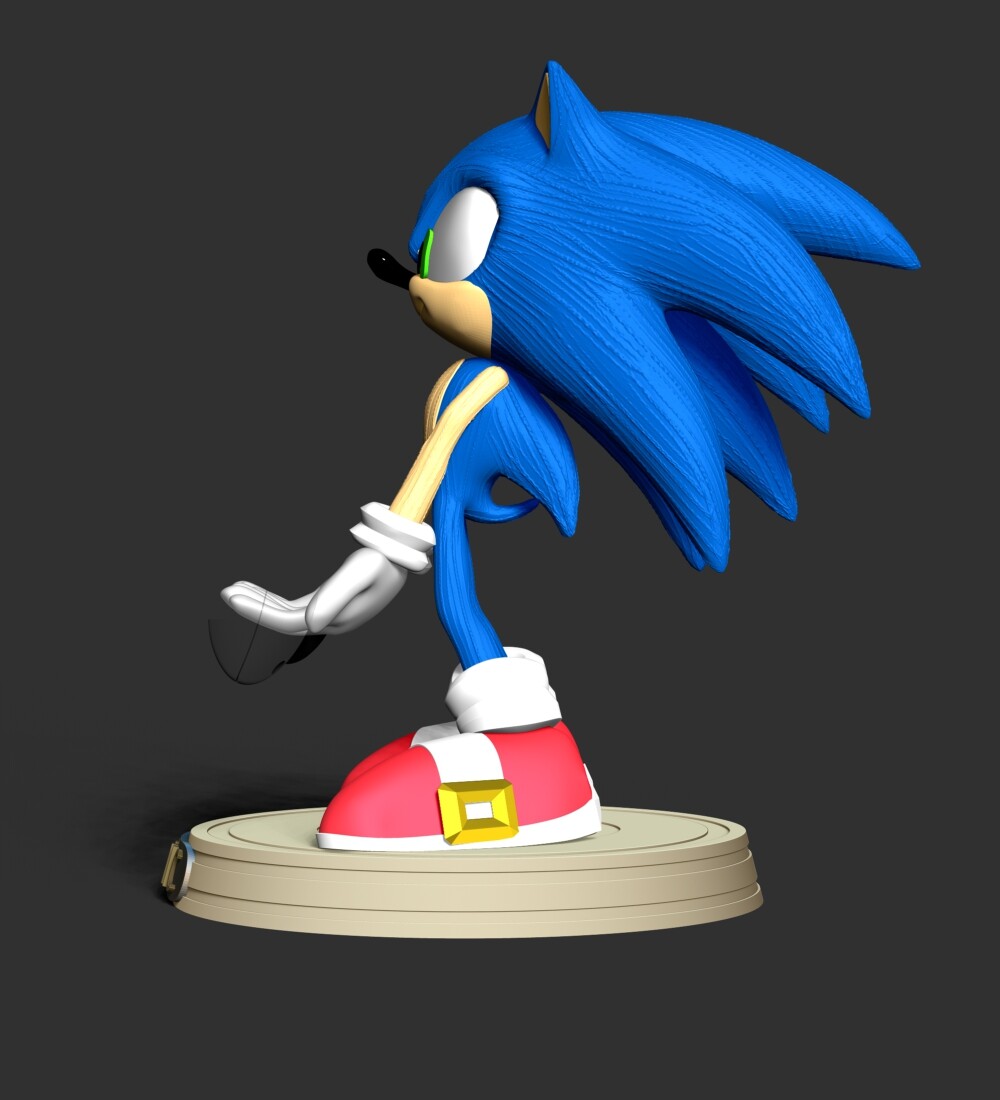 ArtStation - Sonic the Hedgehog - Mighty 360° Rotation (2022)