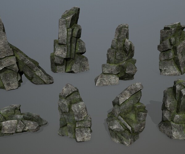 ArtStation - forest rocks | Game Assets